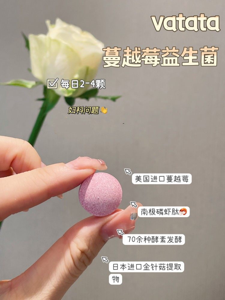 中医院出品！vatata维塔塔蔓越莓益生菌压片糖果-图3