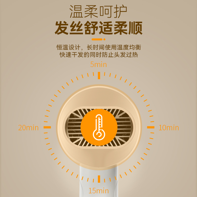 Creade家用可折叠大风力小型宿舍电吹风机负离子护发便携恒温速干