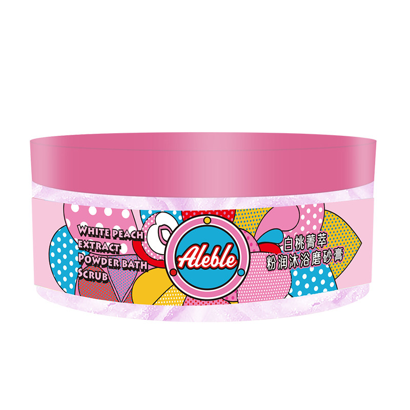 aleble白桃沐浴软化角质全身磨砂膏 aleble身体磨砂