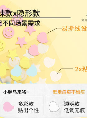 【百亿渠道】菜鸟和配方师姜黄素痘痘贴祛痘舒缓抑痘隐形日夜通用