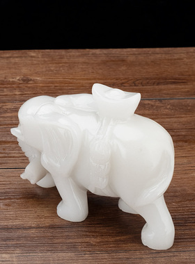 吉祥元宝财运办公室客厅大象摆件