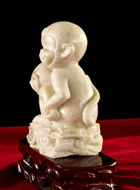 祝寿献瑞风水摆件玄关开运生肖猴