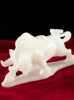 玉石雕刻牛气冲天开业装饰公司