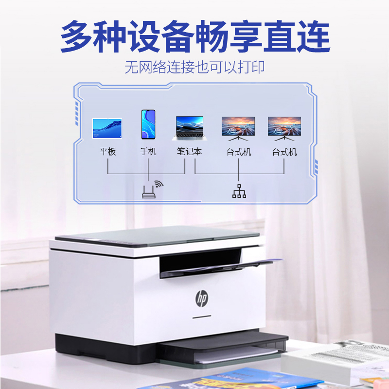 hp惠普m232dwc黑白激光手机打印机 hp惠普闪动黑白激光多功能一体机