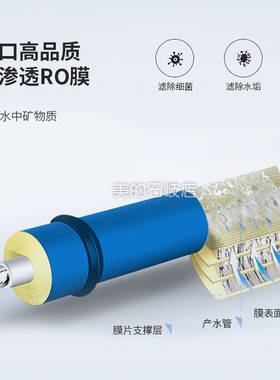 适用诺怡泽反渗透净水器纯水机NYZ-RO75-6活性炭PPRO75g通用滤芯
