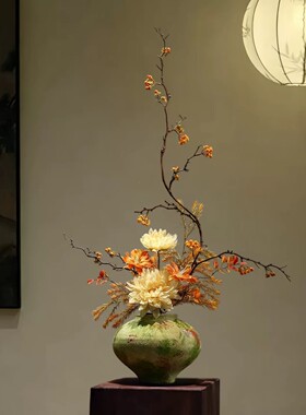 宋风新中式禅意陶瓷花瓶摆件