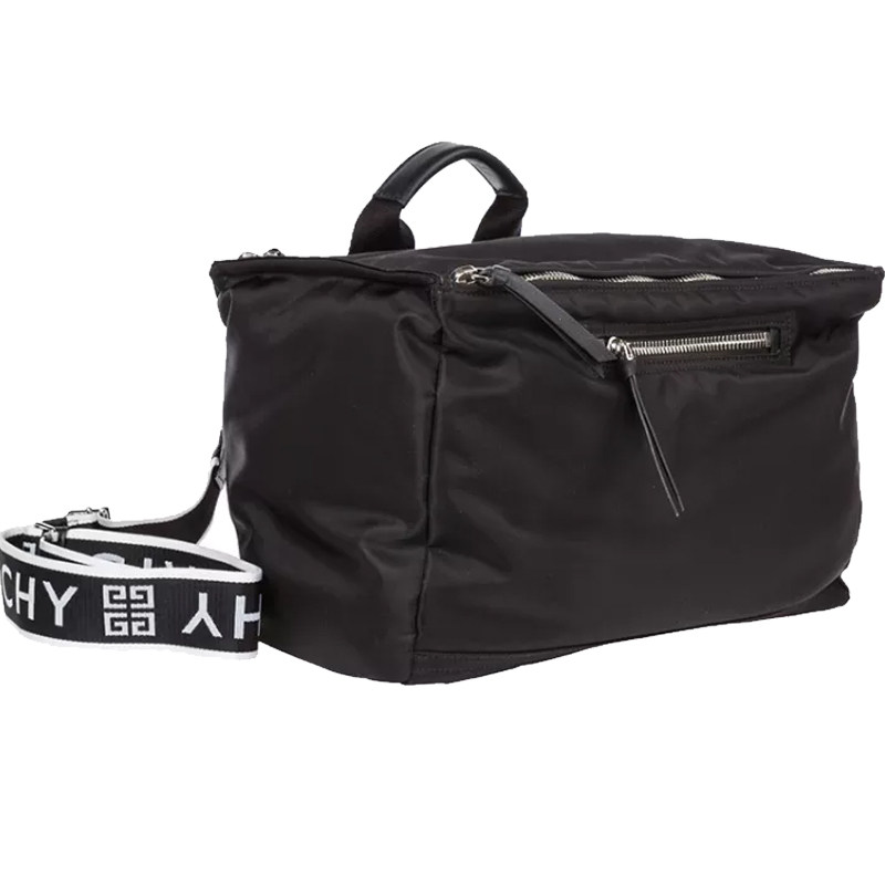 givenchy男士新款黑色尼龙单肩包 美欧汇奢海外男士包袋