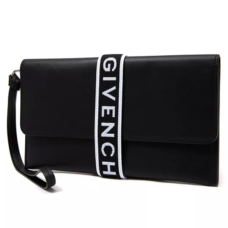 givenchy男女同款新款黑色手拿包 美欧汇奢海外男士包袋