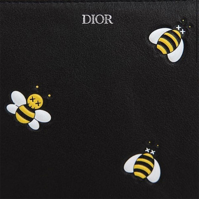 dior /迪奥新款黑色牛皮黄色手拿包 美欧汇奢海外男士包袋