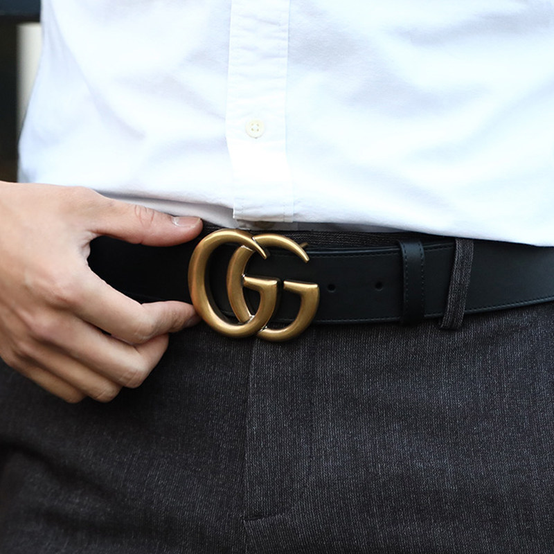 gucci男女真皮正品双g经典款皮带 美欧汇奢海外腰带/皮带/腰链