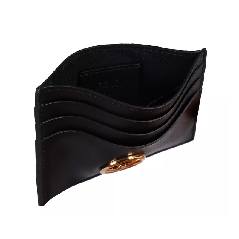 fendi男士黑色牛皮名片夹卡片夹 美欧汇奢海外卡包