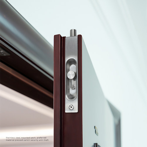 加厚不锈钢暗插销木门子母门双开大门防盗门锁暗装隐形门栓门插销 - 图2