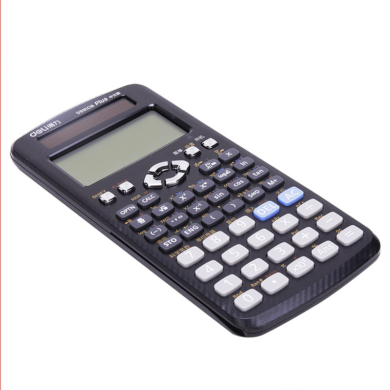 得力d991cn中文版双电源带计算器 得力威得计算器