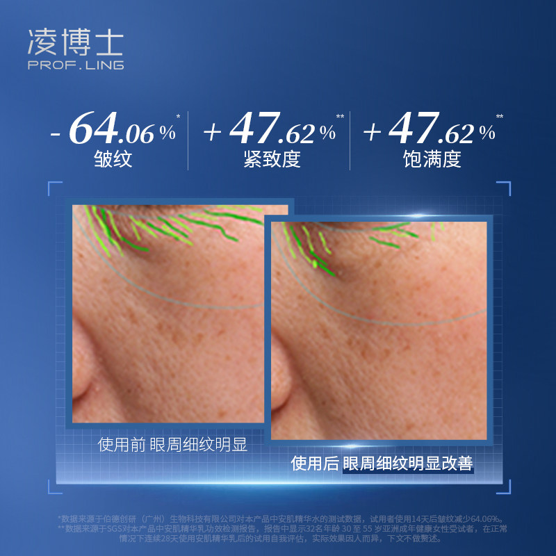 凌博士青春水乳套装抗皱紧致干皮 凌博士面部护理套装