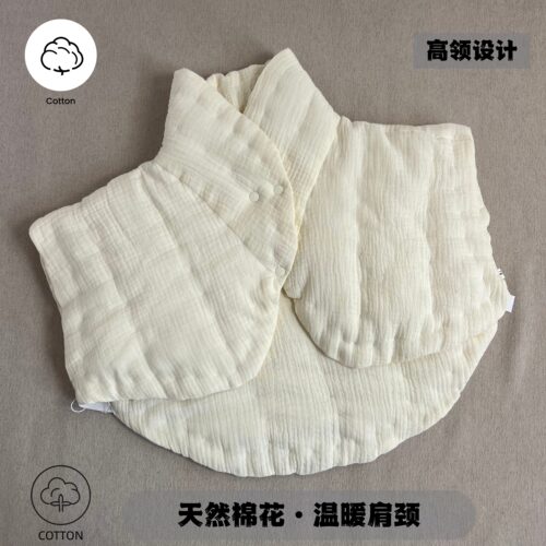 纯棉花手工坎肩马甲成人护颈肩居家保暖背心秋冬加厚保暖护具护颈 - 图0