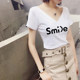ເສື້ອທີເຊີດຝ້າຍທີ່ມີຄໍ V-neck ຂະຫນາດໃຫຍ່ໃນຊ່ວງລຶະເບິ່ງຮ້ອນທີ່ມີແຂນສັ້ນຂອງແມ່ຍິງ