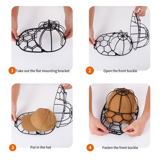 Hat washing artifact baseball peaked cap does not deform, wash and dry in one, shape and shape machine washable inner support storage protection rack hat clip