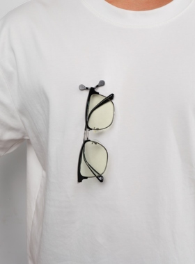 磁性眼镜支架 磁吸胸针工号牌耳机夹磁力衣服眼镜夹挂钩