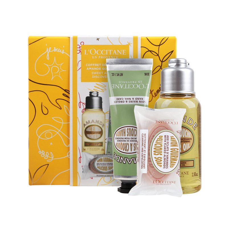 欧舒丹杏仁套装礼盒沐浴油小样香皂 VitaBeauty个护海外护手霜