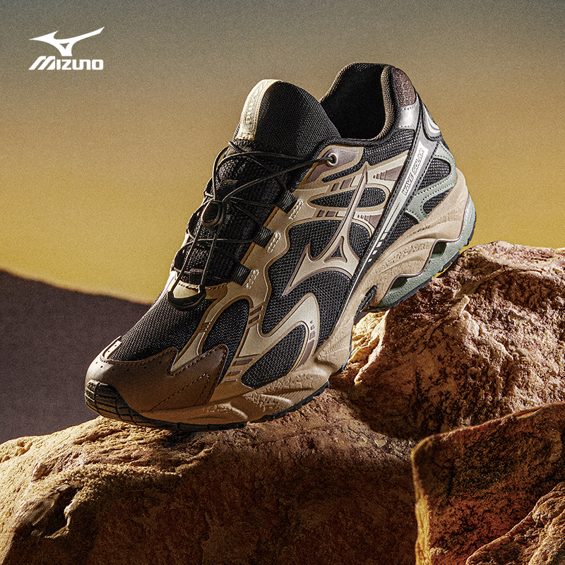 Mizuno美津浓男女新款秋冬运动鞋复古机能缓震跑鞋WAVE SOLAR V2