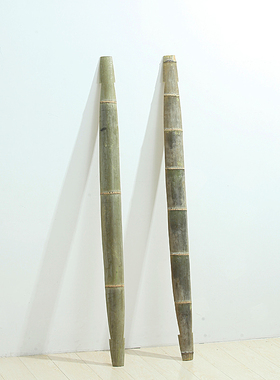 厚加长竹扁担挑水用挑子挑土重物扁担竹编道具挑箩筐喜事方便省力