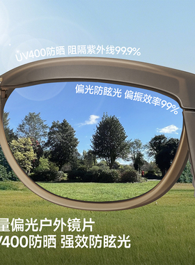 蕉下方圆框开车太阳镜通用墨镜