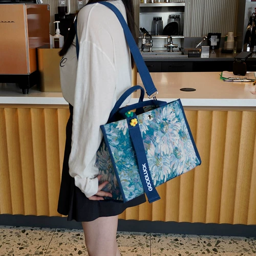 Портативная японская вместительная и большая водонепроницаемая классическая барсетка, универсальная сумка для ланча, сумка через плечо