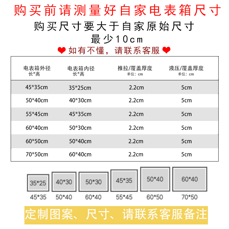 电表箱装饰画免打孔现代简约推拉遮挡北欧轻奢电闸配电箱客厅挂画-图3