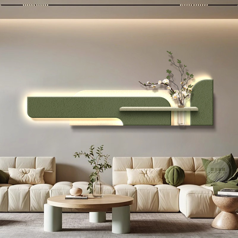 意式极简客厅装饰画水培绿植沙发背景墙挂画高级感立体砂岩壁灯画,淘宝优惠券,粉丝福利购,淘宝优惠卷