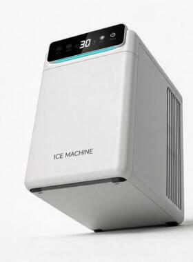 圆冰家用自动制冰机55mm实心大圆冰小型商用威士忌冰球机跨境工厂