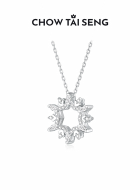 圣诞礼物女友雪花项链