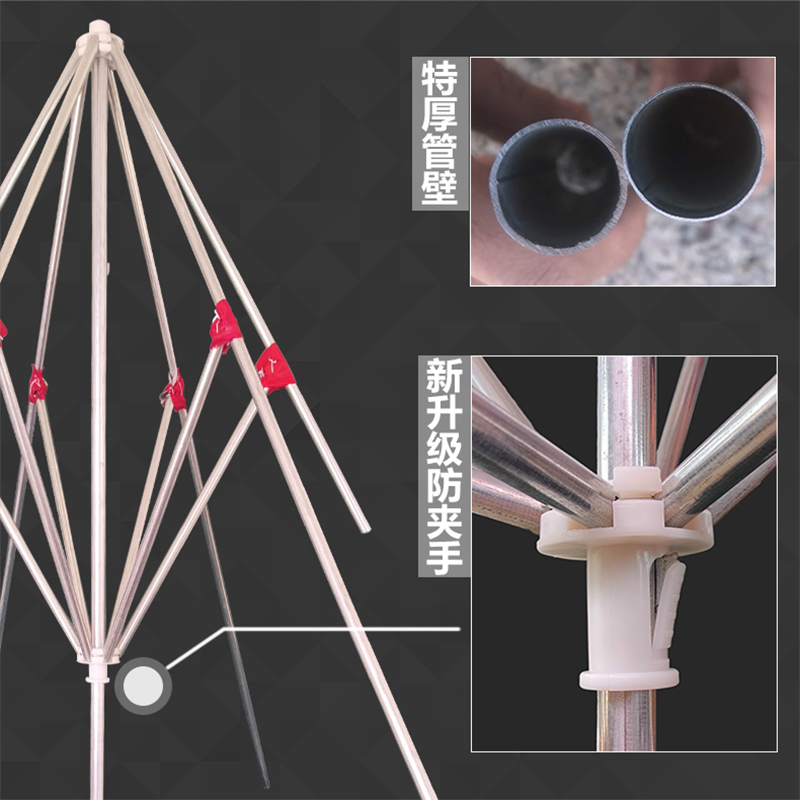 遮阳伞超大型太阳伞户外摆摊四方形折叠防雨斜伞雨棚店铺商用加厚