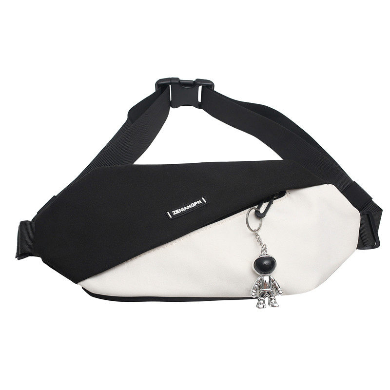 潮牌胸包男士单肩女百搭日系斜挎包 沐涵箱包男士包袋