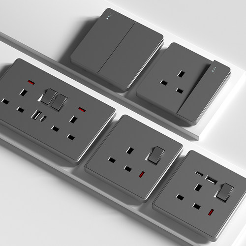 香港澳版家用13a英式插座带USB快充 英标电灯制曲架开关面板国际 - 图2