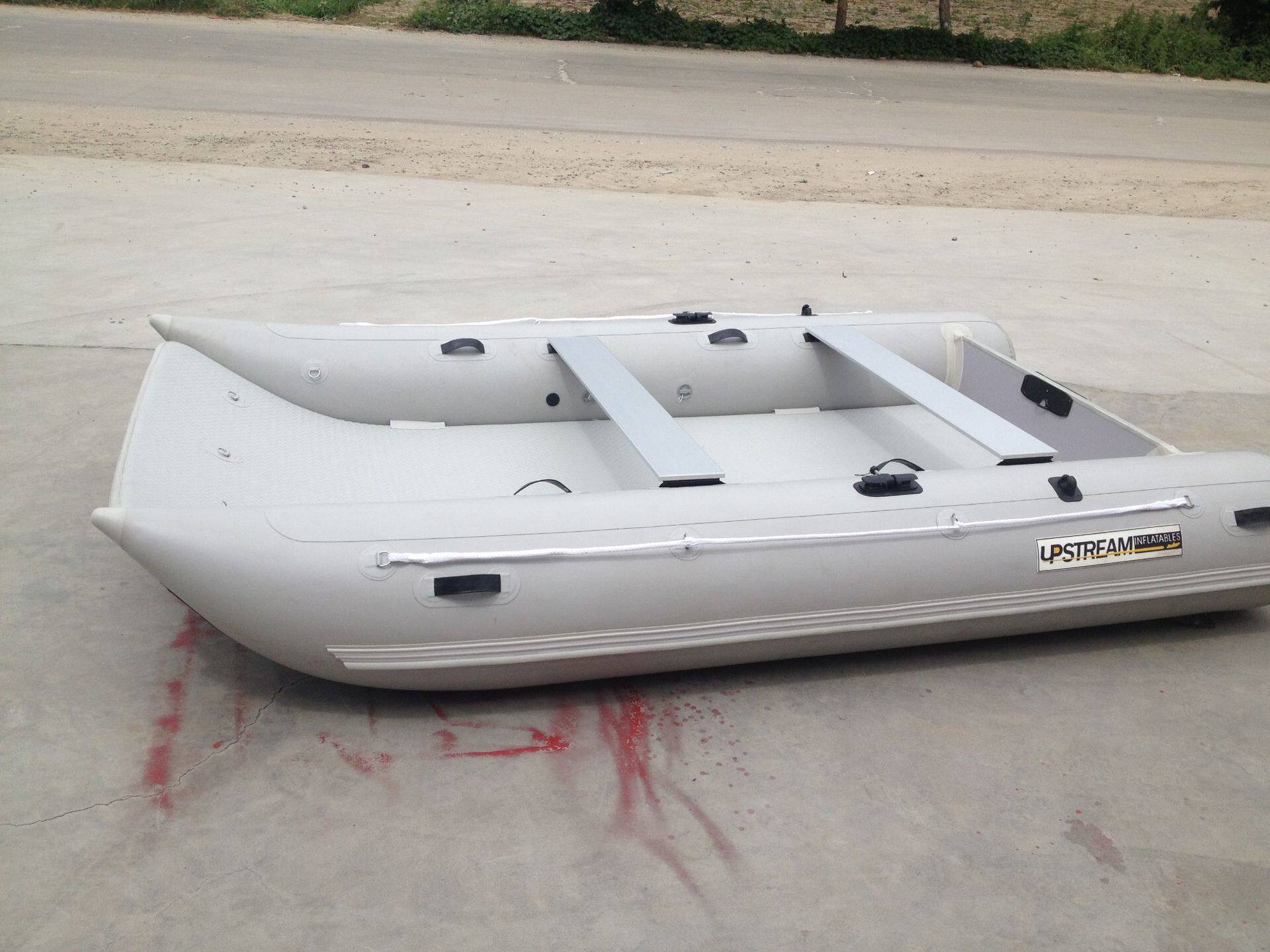 双体路亚艇橡皮艇钓鱼船浮式钓台冲锋舟高速艇