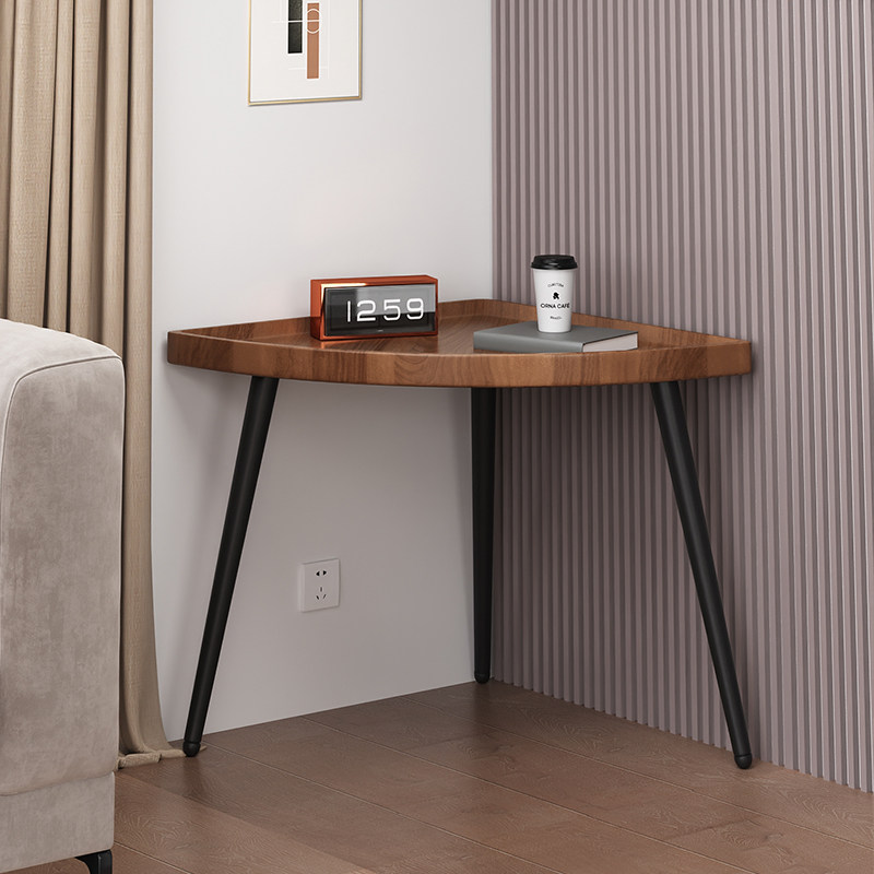 三角形茶几小桌子边几小户型墙角桌转角桌客厅角几简约创意小茶几