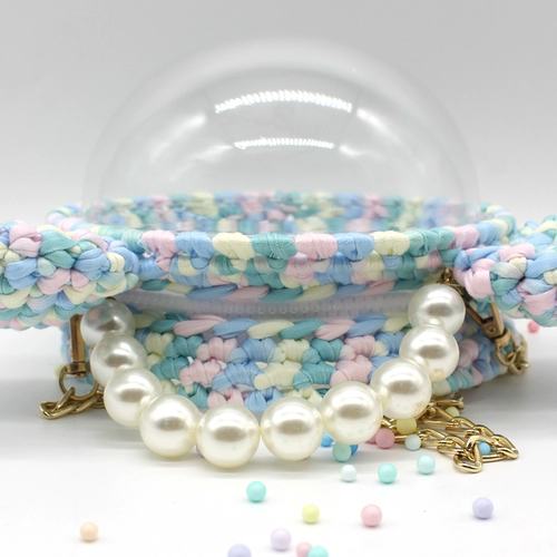 Вязаная сумка ручной работы, набор материалов, барсетка, сумка на одно плечо, DIY, с медвежатами