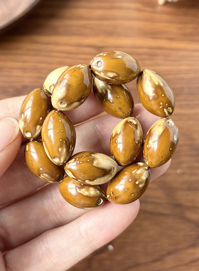 典藏级花皮紫金鼠米珠单圈手串男绕指柔文玩菩提子佛珠手链