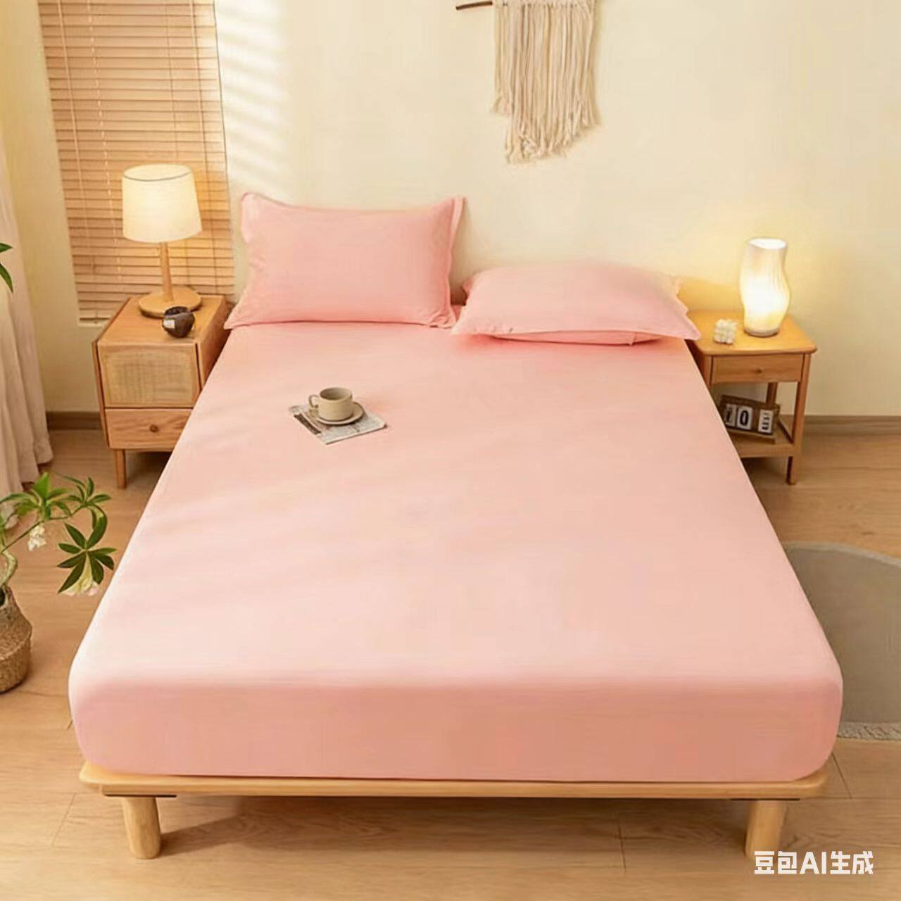 A超柔床笠单件水洗棉床罩席梦思床垫保护罩防尘罩单品床笠LB