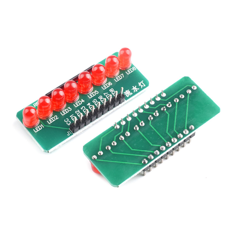 zave 8路流水灯跑马灯LED单片机模块智能车配件,淘宝优惠券,粉丝福利购,淘宝优惠卷