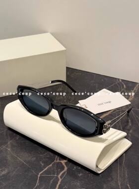 26ss金属猫眼黑色墨镜太阳镜