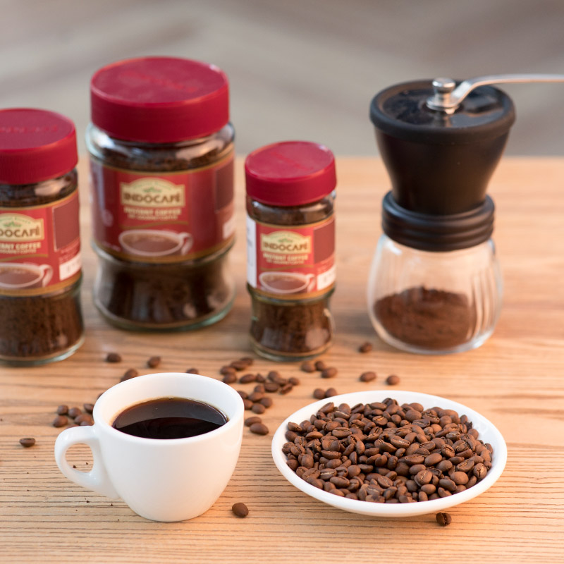 Indocafe迎乐香浓速溶黑咖啡罐装100g印尼原装进口 25年7月到期
