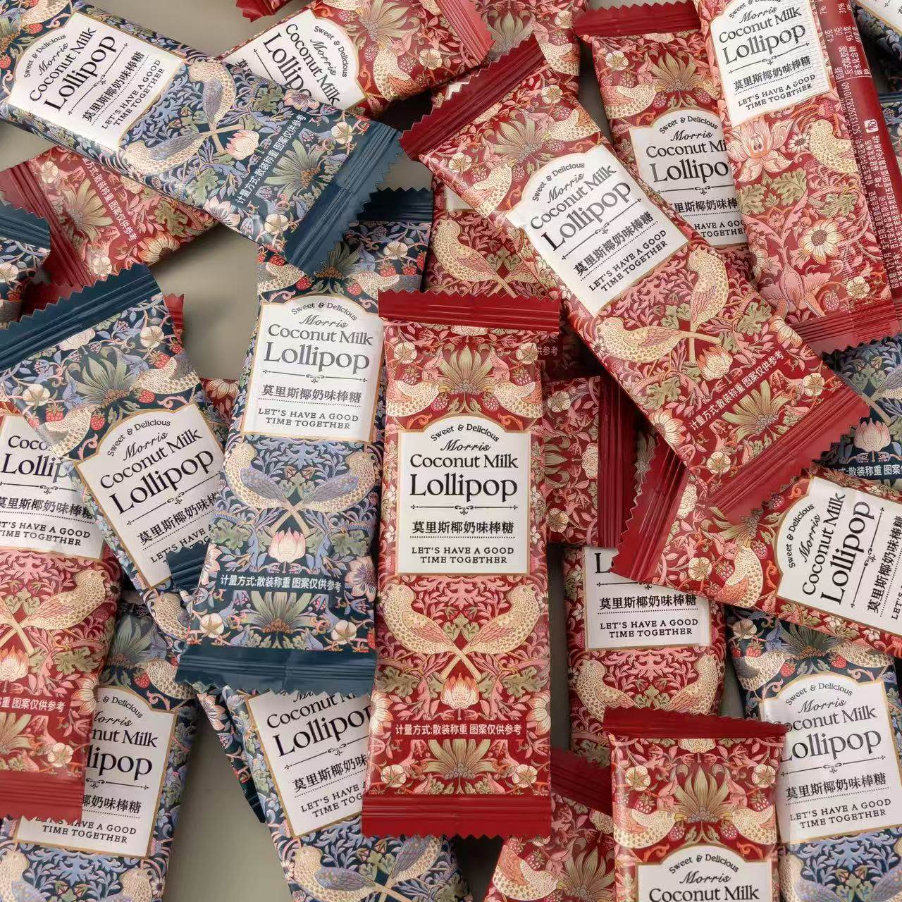 唯口爱莫里斯椰奶味棒棒糖结婚高颜值婚庆喜糖批发婚宴招待小零食,淘宝优惠券,粉丝福利购,淘宝优惠卷