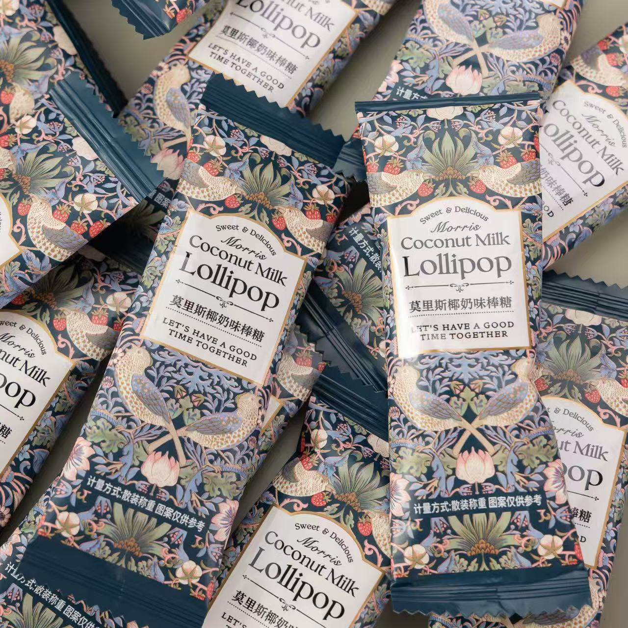 唯口爱莫里斯椰奶味棒棒糖结婚高颜值婚庆喜糖批发婚宴招待小零食,淘宝优惠券,粉丝福利购,淘宝优惠卷