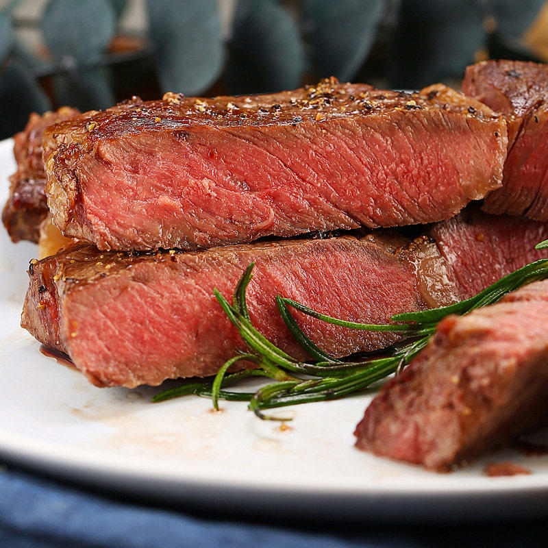 厨鲜森整切西冷牛排进口儿童黑椒牛排牛肉套餐官方旗舰店冷链包邮