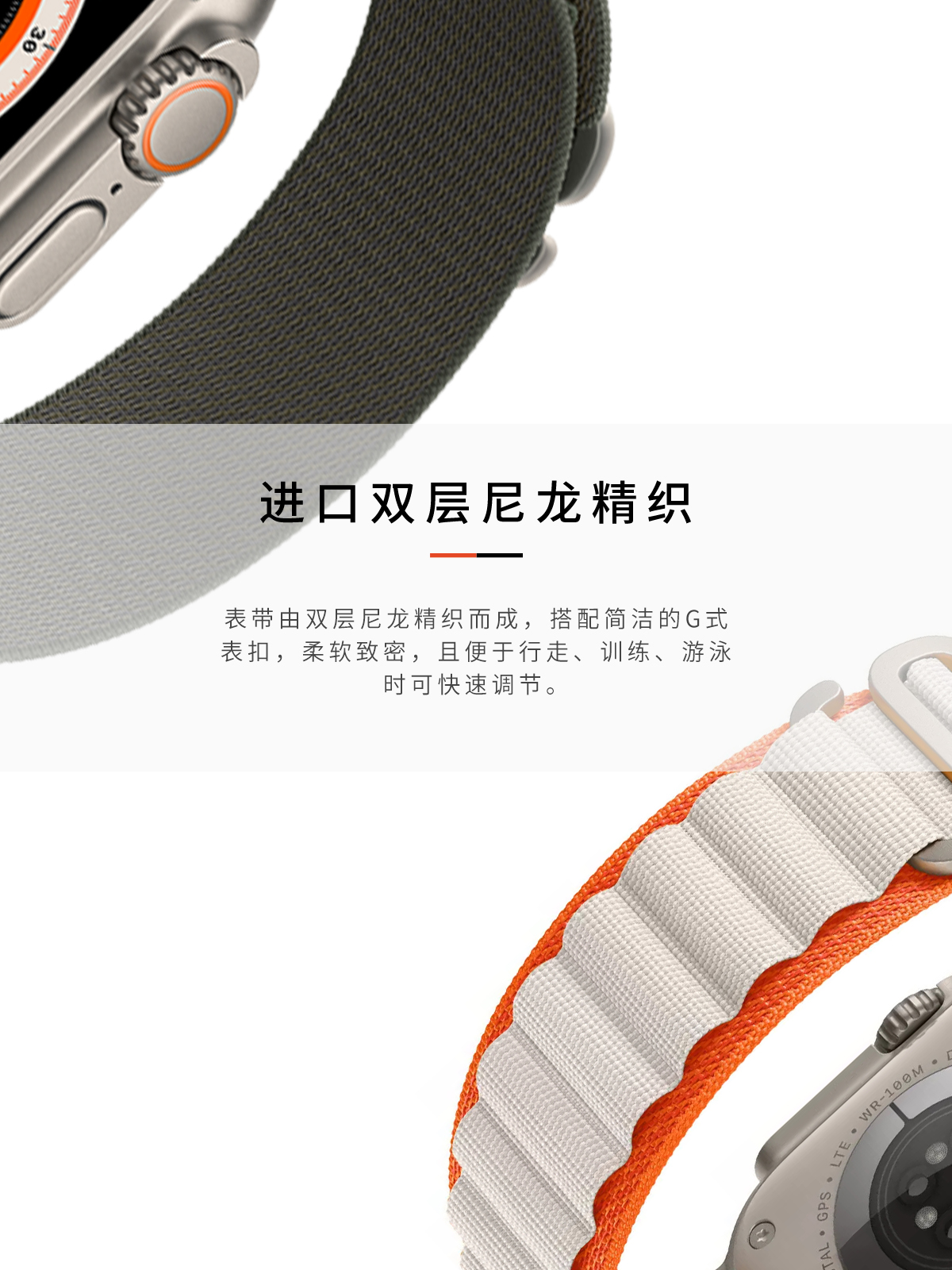 【秒变ultra套装】适用于applewatch保护壳苹果手表S8高山回环海洋表带iwatch改ultra一体壳SE/S7/6/5/4代 - 图0