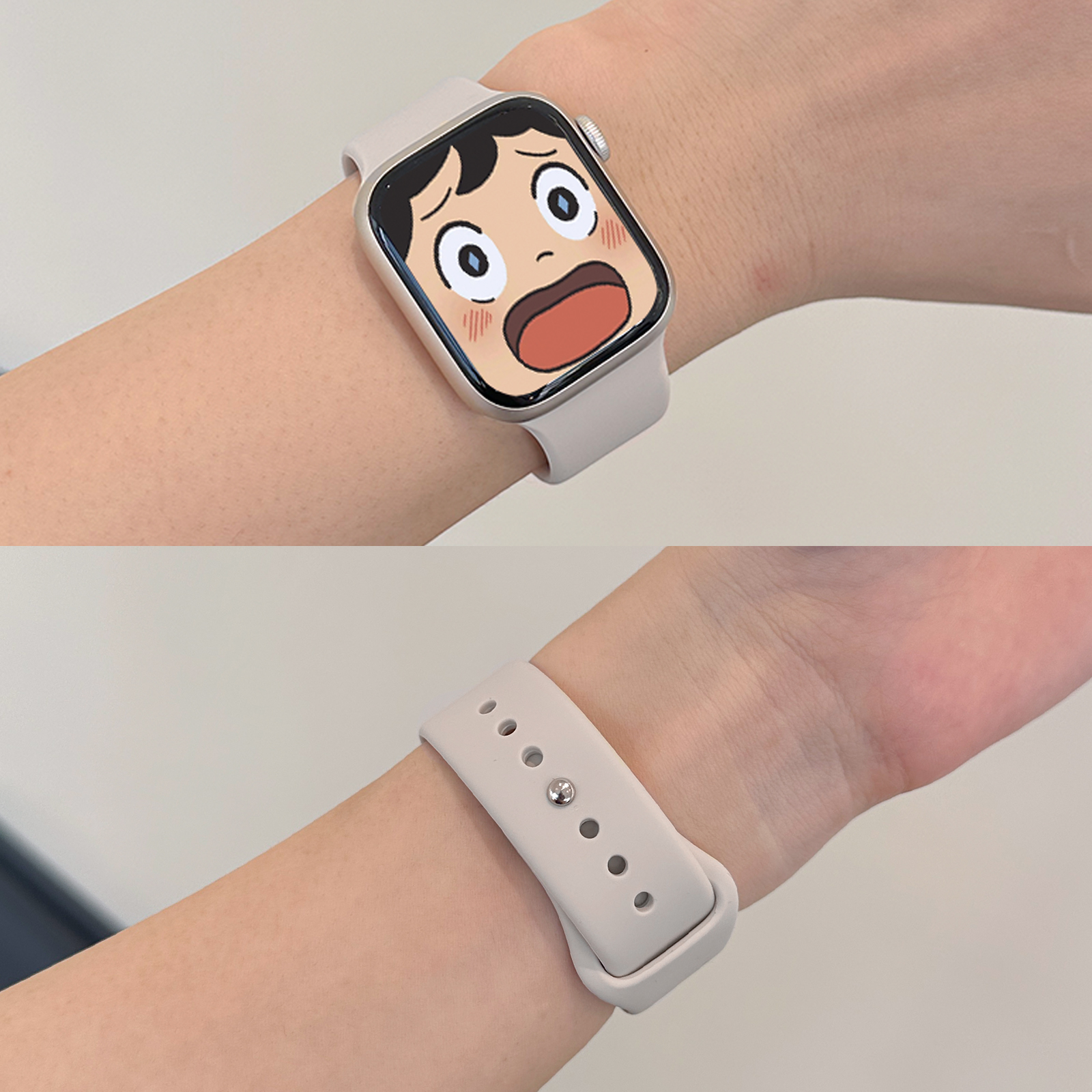 【官网款】适用applewatch苹果手表液态硅胶表带S9/S8ultra腕带iwatch7运动透气表带S6/5/4/3/SE官方同款男女 - 图0