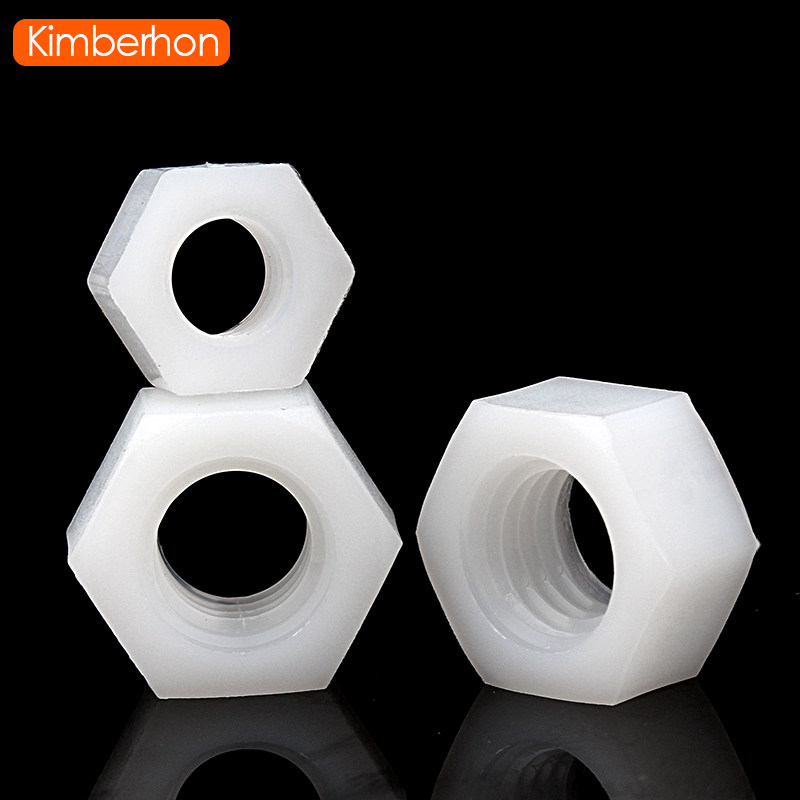 尼龙六角螺母白色塑料螺帽黑色塑胶螺丝帽M2MD2.5M3M4M5M6M8M10M1 - 图1