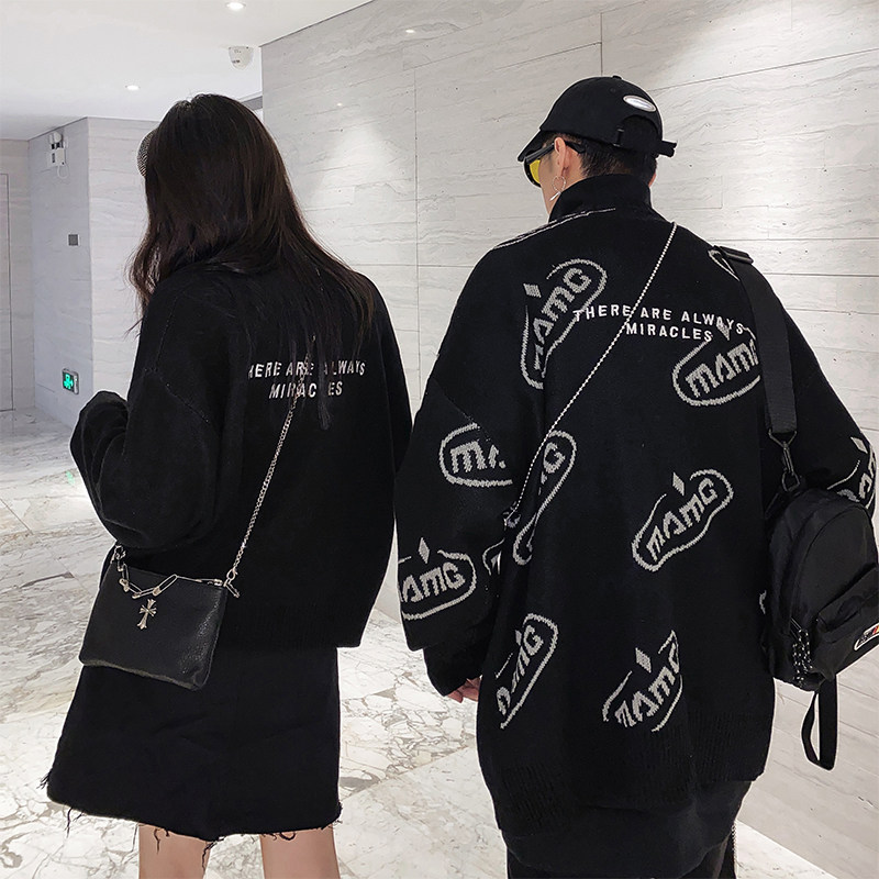 【预售30天】mamc情侣款小熊开衫毛衣 mamc针织衫/毛衣