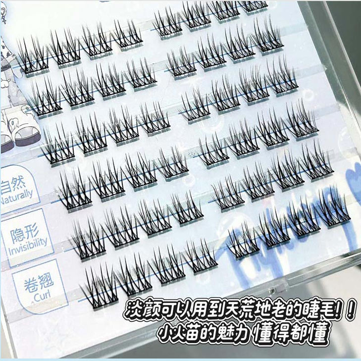 上镜自然又好看~免胶短款淡颜小火苗假睫毛懒人纯欲自然仿真新手 - 图1